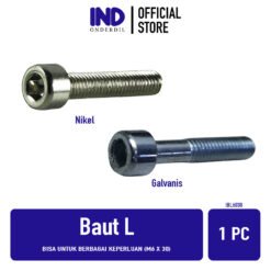GROSIR Baut L Bisa Untuk Berbagai Keperluan M6 x 30 Baud Bolt Baudd Nikel Galvanis