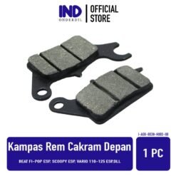Kampas-Kanvas Rem Depan-Cakram-Discpad-Diskpad-Disc-Disk-Pad-Dispad Beat FI-Pop eSP-Sporty & Scoopy eSP & Vario 110 eSP-125 eSP-Techno 125 FI-Helm in