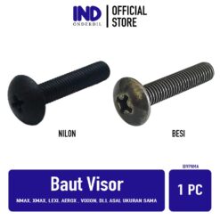 1 PC Baut Visor Nmax & Xmax & Lexi & Aerox & Vixion DLL ( Asal Ukuran Sama ) Baud Tameng Winshield Windshild Win Shield Winsil Plastik Nylon Nilon Besi