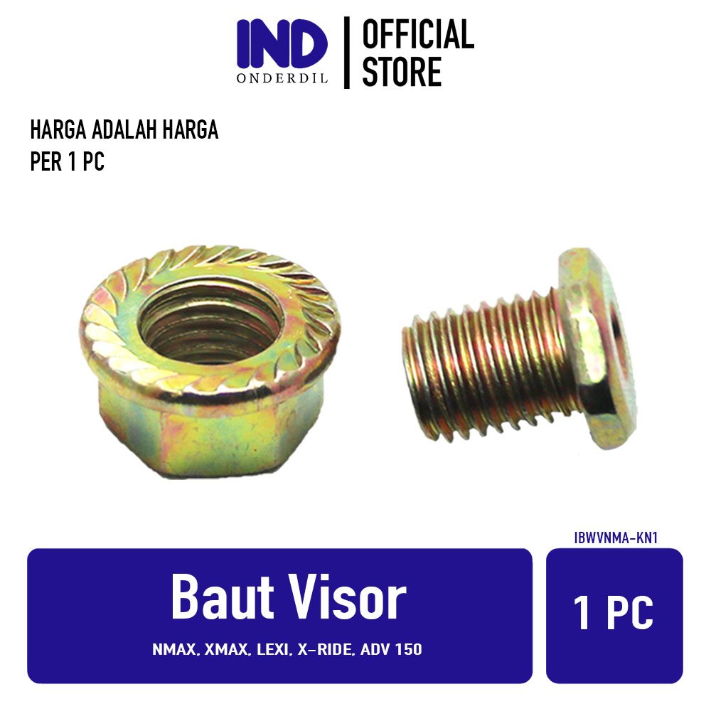 Baut-Baud Mur Wellnut-Welnut-Well-Wel Nut Visor-Windshield-Winsil-Winshild Anti Jebol Variasi NMAX-N MAX & XMAX-X MAX & X-Ride & Lexi & Honda ADV 150