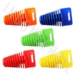 Karet Tutup Knalpot Besar Universal Beat Karbu FI Street Pop eSP & Vario 125 150 160 Techno Old LED New & Mio Soul Sporty Smile J GT M3 Z S & NMAX N MAX & Scoopy F1 & Genio Grand Penutup Kenalpot Cover Biru Merah Kuning Orange Hijau - Gambar 3