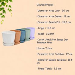 GESSLER POT TWIST 21 TATAKAN ITALI 21 Tanaman Bunga Hias Putih Biru Peach Tosca Lavender - Gambar 4