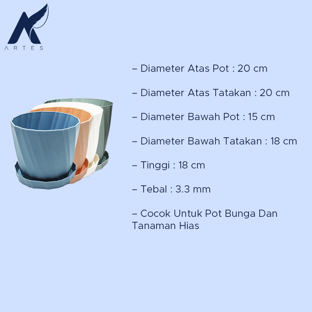 GESSLER POT TWIST 21 TATAKAN ITALI 21 Tanaman Bunga Hias Putih Biru Peach Tosca - Gambar 4