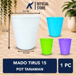 LOVENIA MADO TIRUS 15 Pot Tanaman-Tumbuhan-Bunga Diameter Atas 18.5 cm