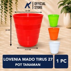 LOVENIA MADO TIRUS 27 Pot Tanaman-Tumbuhan-Bunga Diameter Atas 22 cm