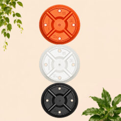 Alternative view of CJP POT PADI 30 TANAMAN Tumbuhan Bunga dll Plastik Diameter atas 30 cm Cokelat Putih Hitam