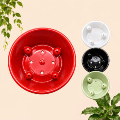 Alternative view of BUDI JAYA PLASTIK POT CORAL 03 BJP Tanaman Hias Bunga-Daun dll Diameter Atas 21 cm Putih Cokelat Hitam Matcha