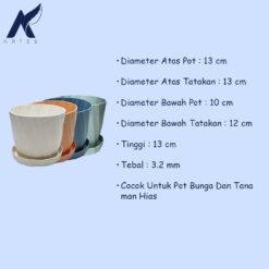 GESSLER POT TWIST 15 TATAKAN ITALI 15 Tanaman Bunga Hias Putih Biru Peach Tosca - Gambar 4