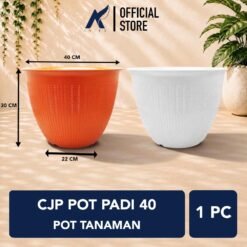 CJP POT PADI 40 Tanaman-Tumbuhan-Bunga-dll Plastik Diameter Atas 40 cm