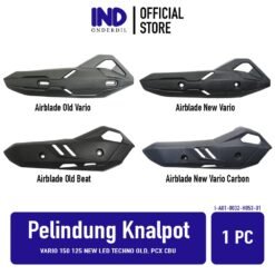 Pelindung Knalpot Vario 150 125 New LED Techno Old & PCX CBU Cover Tutup Penutup Tameng Kenalpot Muffler Exhaust Carbon Karbon
