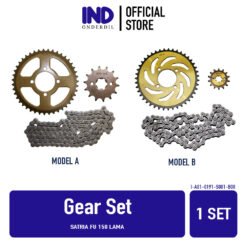 Gear Set Satria FU 150 Lama Barong Paket Drive Chain Kit Depan Belakang Gir Gigi Rantai Ran 14Tx43Tx428H 14x43x428 14T 43T 428H