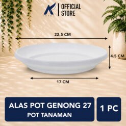 LOVENIA ALAS GENTONG 27 Tatakan Pot Tanaman Tumbuhan Motif Serat 22 cm