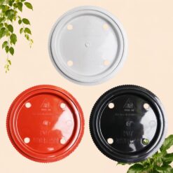 Alternative view of ASTER 211 Pot Tanaman Tumbuhan Tanam Hias Bunga Diameter Atas 21 cm Plastik Hitam Merah Bata Coklat Putih