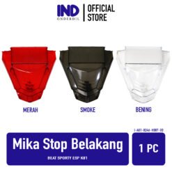 Mika Stop Belakang BeAT Sporty eSP K81 Kaca Lampu Lensa Reflektor Rem Stoplamp Sein Sen Senn Merah Bening Hibben Smoke Red