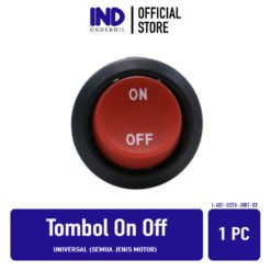 Tombol On Off Universal Semua Jenis Motor Rocker Saklar Switch Power Bulat Merah 2 Pin 2Pin