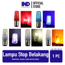Lampu Stop Belakang Universal Semua Jenis Motor Mobil Bayonet 1157 32 SMD Stoplamp Lamp Model Cone Dajjal Dajal Running Bolak Balik Strobo Kedip 32SMD Merah Biru Kuning RGB Putih