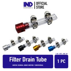 Filter Drain Tube Untuk Semua Jenis Motor / Universal Selang Saringan Pembuangan Udara Tutup Penutup Spion Biru Emas Hitam Merah Silver