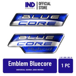 Emblem Bluecore Universal Semua Jenis Motor Mio M3 & Mio S & Fino 125 & Soul GT & NMAX & Aerox & Lexi & FreeGo & Fazzio Sticker Stiker Logo Blue Core Yamaha Hybrid Connected Biru