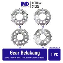 Gear Belakang Supra Fit lama X 125 & Revo 110 & Blade & Karisma 34T 35T 37T 40T 34 35 37 40 T Gir Gigi Girr Girrr