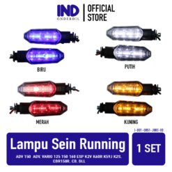 Lampu Sein Running ADV 150 & Vario 125 150 160 eSP K2V K60R K59J K2S & CBR150R & CB & Dll Sen Motor LED Runing Lari Belakang