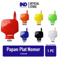 Papan Plat Nomor YZ 85 Old Pelat Platt Tempat Nomer Cover Biru Hijau Hitam Kuning Merah Orange Putih