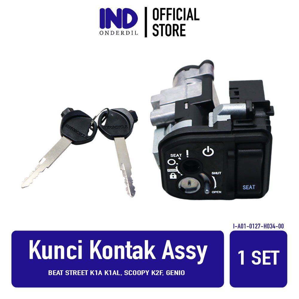 Kunci Kontak Assy BeAT & Street K1A & K1AL Scoopy K2F Genio Key Set Asy Plus