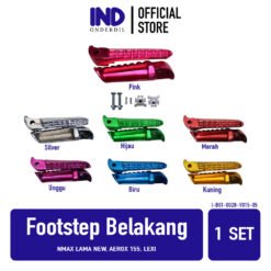 IND Onderdil Footstep Belakang NMAX Lama New & Aerox 155 & Lexi Pijakan Barstep Injekan Foot Bar Step Variasi Kuning Merah Hijau Biru Pink Ungu Silver