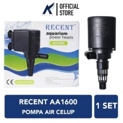 RECENT AA1600 Pompa Air Celup Power Head Heads Water Pump Aquarium Akuarium AA 1600