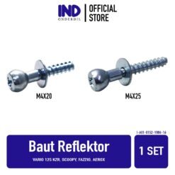1 PC Baut Reflektor Vario 125 KZR & Scoopy & Fazzio Aerox Pivot Replektor Reflector Baud Baudd M4x20 M4x25 M4 x 25 M4 x 20 4 mm 4mm