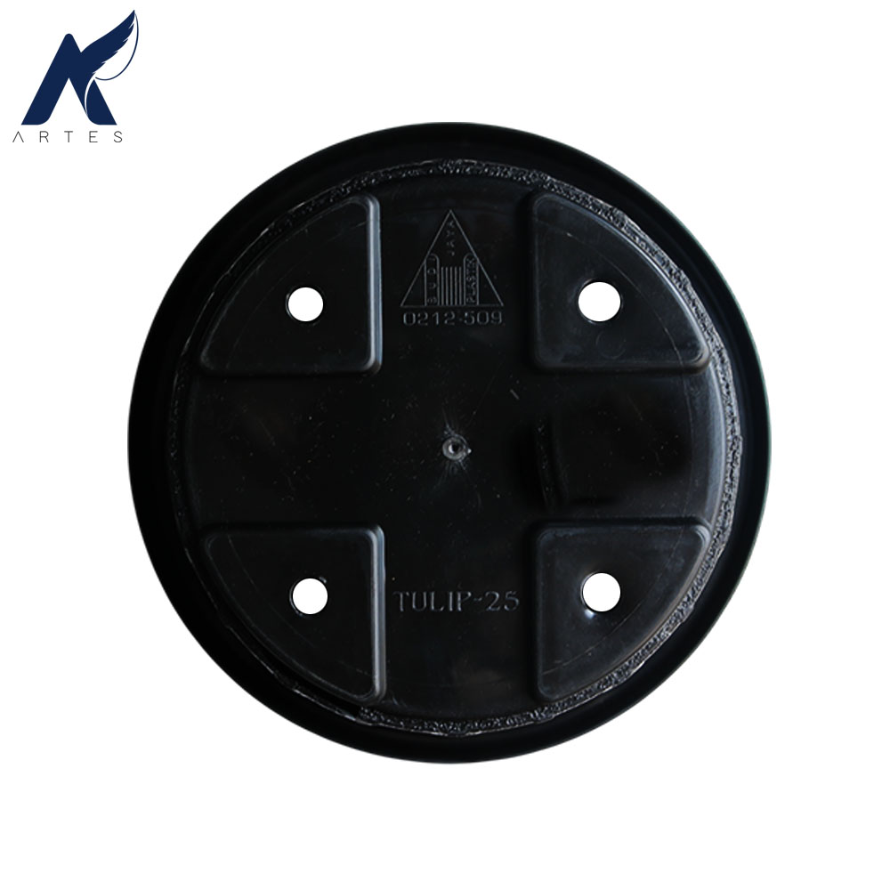 BUDI JAYA PLASTIK POT TULIP 25 BJP Bunga Tanaman Tumbuhan Motif Diameter 25 cm Hitam - Gambar 3