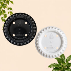Alternative view of BUDI JAYA PLASTIK POT JASMINE 21 BJP Bunga Tanaman Tumbuhan Diameter 21 cm Putih Hitam