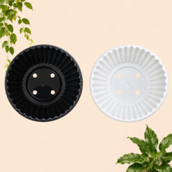 Alternative view of BUDI JAYA PLASTIK POT JASMINE 24 BJP Bunga Tanaman Tumbuhan Diameter 24 cm Putih Hitam