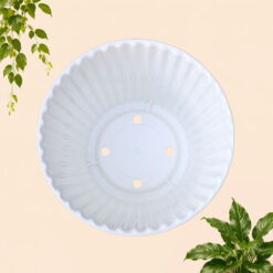 Alternative view of BUDI JAYA PLASTIK POT JASMINE 211 BJP Bunga Tanaman Tumbuhan Tinggi Diameter 21 cm Putih