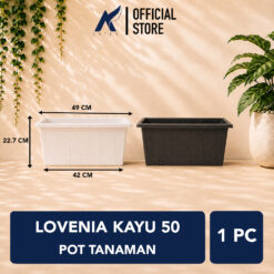 LOVENIA KAYU 50 POT PANJANG Tanaman Tumbuhan Hias Bunga dll Panjang 49 cm Centi meter Hitam Putih