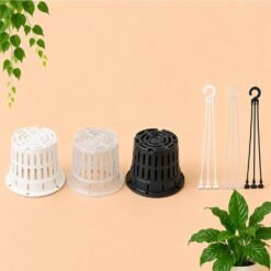 Alternative view of NKT NETPOT GANTUNG 17 POT TANAMAN Taneman Tumbuhan Bunga Anggrek Hidroponik Plastik Diameter 17 cm centi meter Bening Hitam Putih