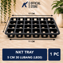 NKT TRAY 5 CM 30 LUBANG (LB30) Lubang Mini Kotak Semai Bibit JUOSS Hitam