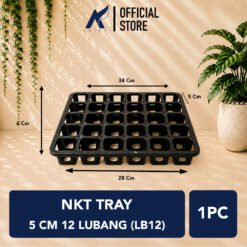 NKT TRAY 5 CM 30 LUBANG (LB30) Lubang Mini Kotak Semai Bibit JUOSS Hitam