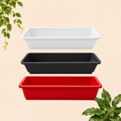 Alternative view of Grace Pot Panjang SGP 90 Pot Tanaman Tanaman Tumbuhan Hias Bunga dll Putih Hitam Panjang 90 cm Centi meter