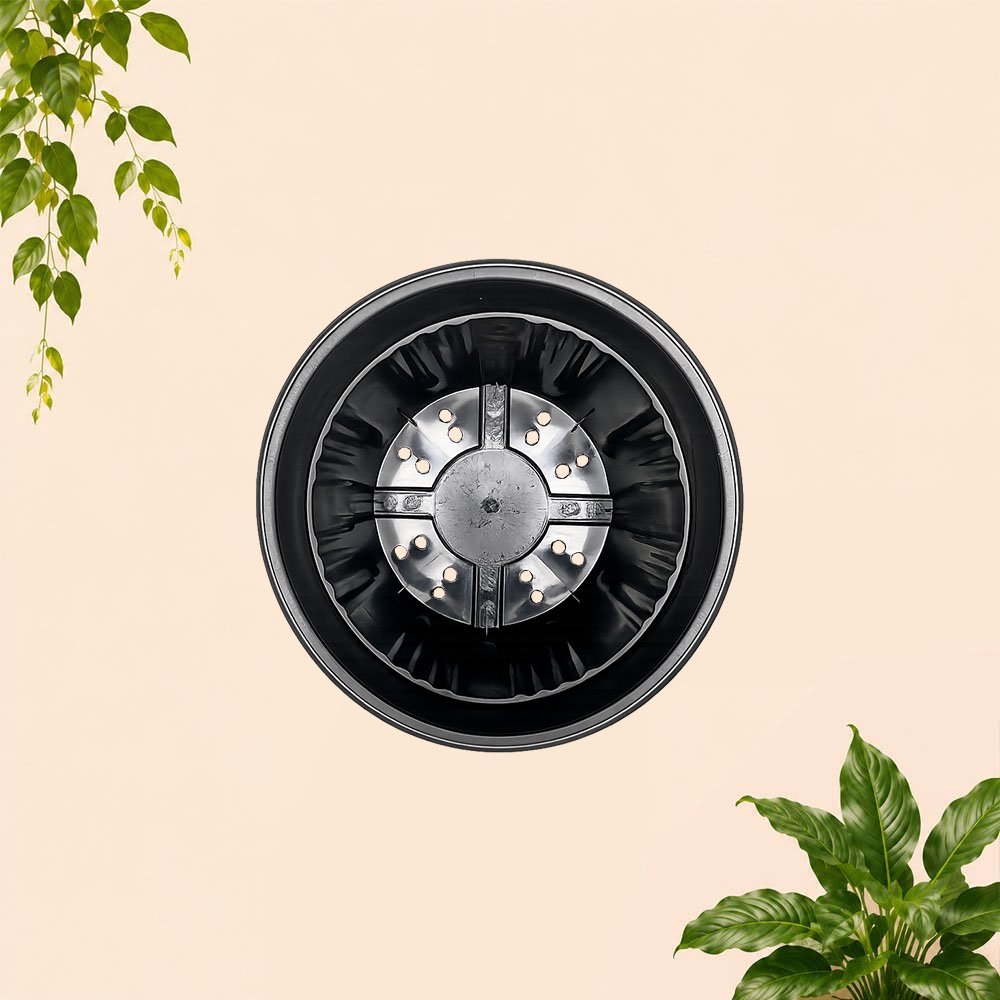 GRACE 35 POT TANAMAN Plastik Kuping Tumbuhan Hias Bunga Daun Diameter Atas 35cm Centi meter Hitam - Gambar 3