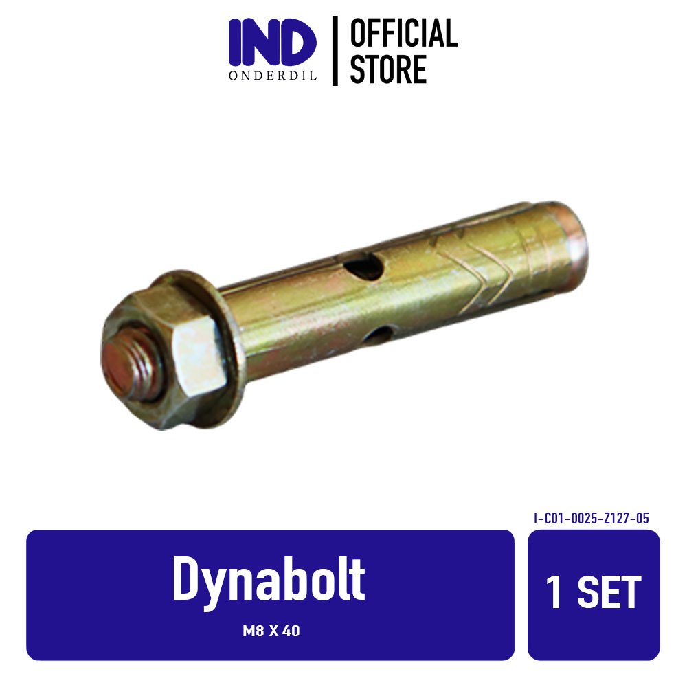 1 PC Dynabolt M8 X 40 Baut Beton Anchor Baud Baudd Skrup Sekrup Ramset Dyna Bolt Bold Dinabol 8mm x 40mm 8 mm 40 m 8 m8x40