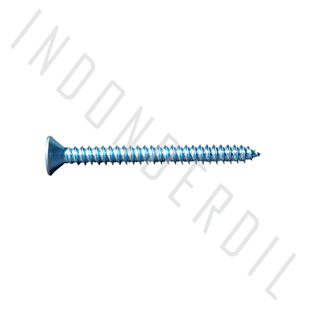 1 PC Skrup FAB M10 x 2 inch Baut Baud Baudd Sekrup Self Tapping Screw Harden Phillips Kepala Rata F+ AB 10mm x 51 mm 10 51 m 10 m10x51 10x2 2 inchi inci - Gambar 3
