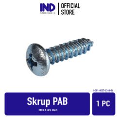 1 PC Skrup PAB M10 X 3/4 Inch Baut Baud Baudd Sekrup Self Tapping Screw Harden P+ AB 10mm x 19 10 19 mm m 10 m10x19 10x3/4 3/4 inchi inci