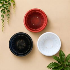 Alternative view of Glori Gloria 50 Pot Tanaman Plastik Hias Hitam Putih Merah Bata Diameter Atas 50 cm Centi meter