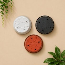 Glori Gloria 50 Pot Tanaman Plastik Hias Hitam Putih Merah Bata Diameter Atas 50 cm Centi meter - Gambar 3