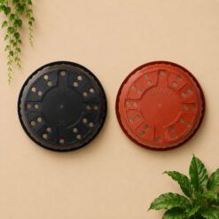 Alternative view of Glori Grace 30 Pot Tanaman Plastik Kuping Hias Hitam Merah Bata Diameter Atas 30 cm Centi meter