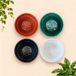 Alternative view of Shalom Mio 35 Pot Tanaman Plastik Hias Hitam Putih Hijau Merah Bata Diameter Atas 35 cm Centi meter