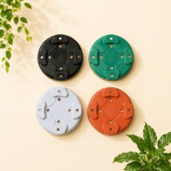 Shalom Mio 35 Pot Tanaman Plastik Hias Hitam Putih Hijau Merah Bata Diameter Atas 35 cm Centi meter - Gambar 3