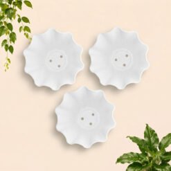 Alternative view of Shalom Primadona Pot Tanaman Plastik Tumbuhan Hias Bunga Daun Putih Diameter Atas 10 15 20 cm Centi meter