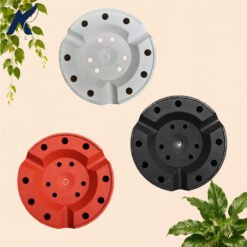 Alternative view of Yogap Bulat 20 Pot Tanaman (YPB20) Plastik Tumbuhan Hias Bunga Daun Putih Hitam merah Bata Diameter Atas 20 cm Centi meter