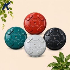 Alternative view of Shalom Mio 20 Pot Tanaman Plastik Tumbuhan Hias Bunga Daun Hitam Putih Hijau Merah Bata Diameter Atas 20 cm Centi meter